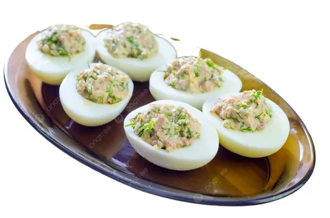 Яйца, фаршированные ветчиной